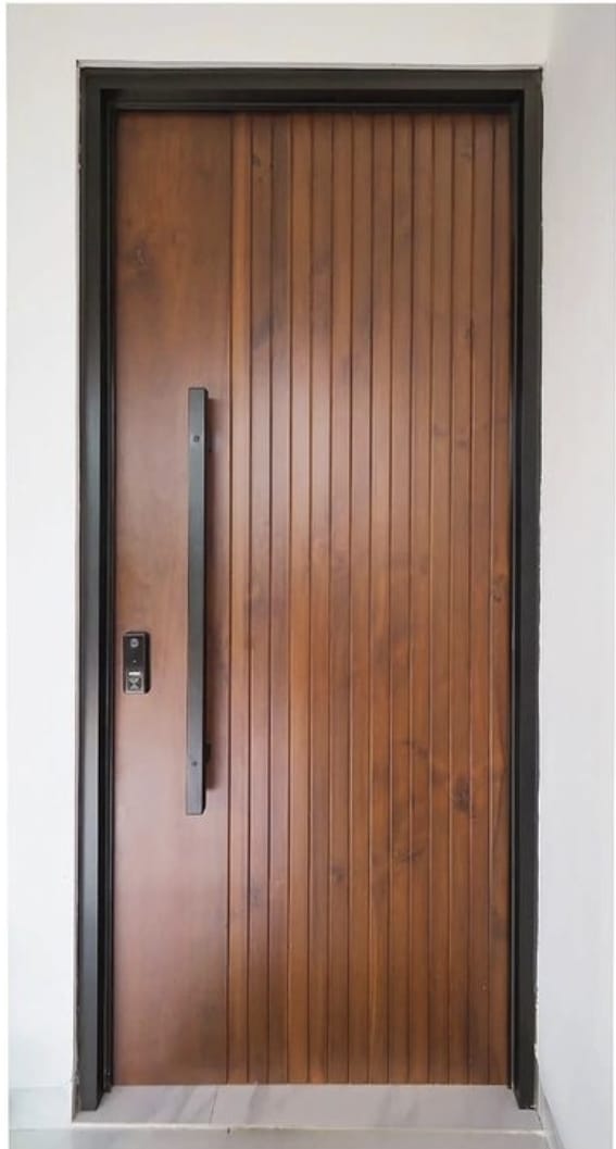 Pintu Utama Kayu Jati Minimalis Modern